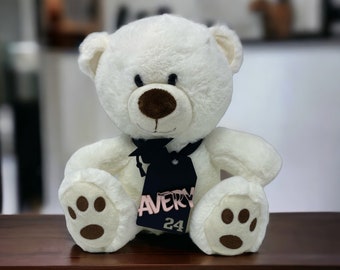 Personalized Graduation Teddy Bear.  Congratulate your Grad with this cute Teddy Bear with a customized keepsake gift tag with their name!