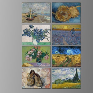 Vincent Van Gogh Refrigerator Magnets. Eight Different Choices. (Set Nº 5)