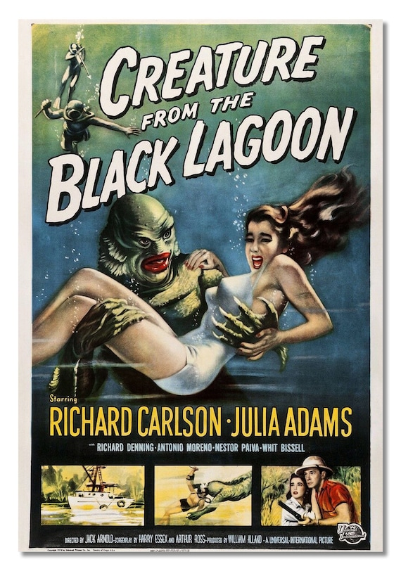 Horror Movie Art Prints, Large, Reproductions, Classic, Vintage