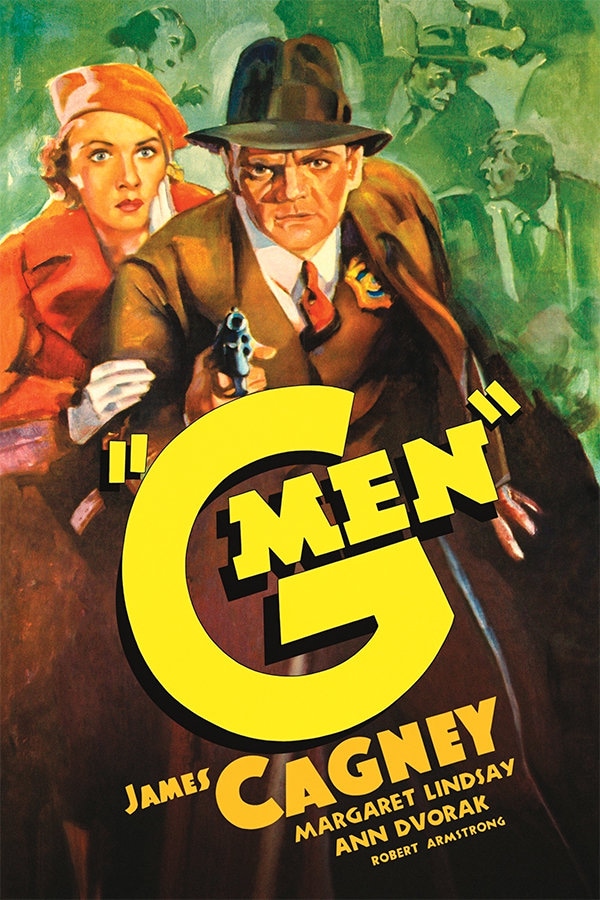 1930 年代の古典的なギャング映画のポスターがマグネットに