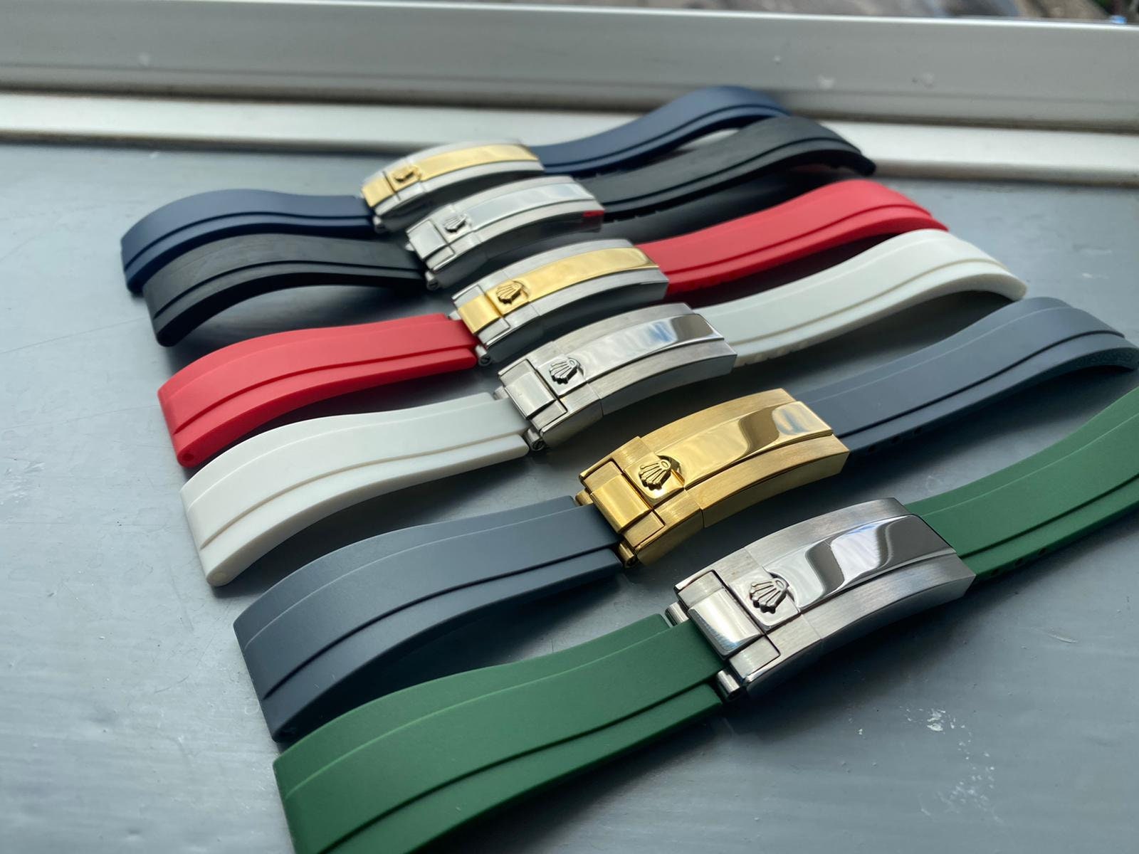 Rolex 20mm Oysterflex Rubber Strap Band for Rolex Watch Etsy