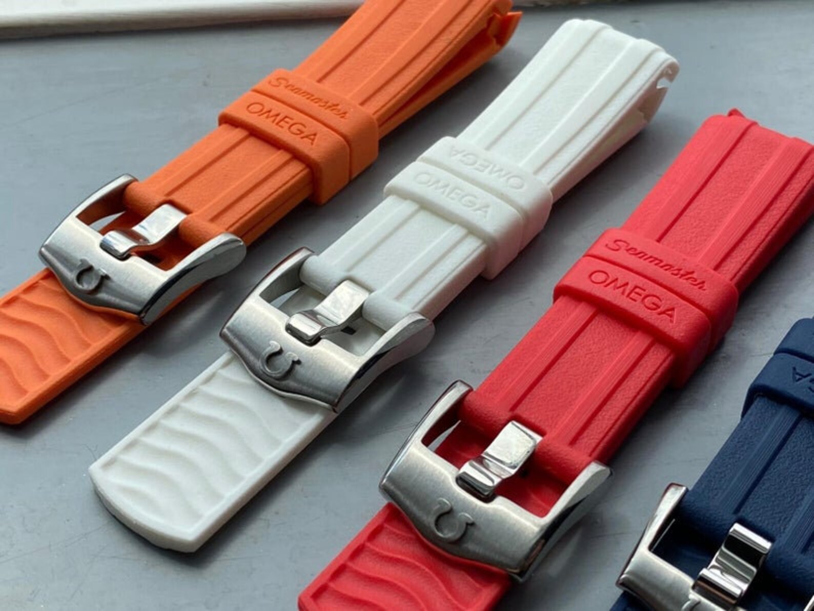 Cinturino Orologio In Silicone Gomma Nero Blu Arancione Rosso - Foto 7