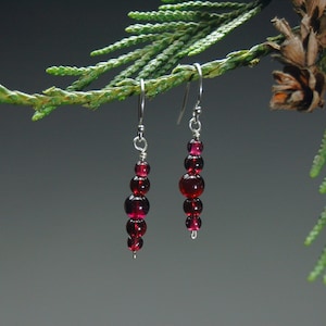 Garnet earrings