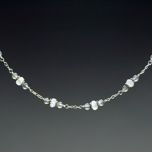Moonstone and labradorite necklace