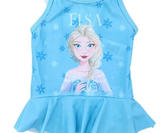 Girls Frozen swimsuit swimwear Elsa NEW