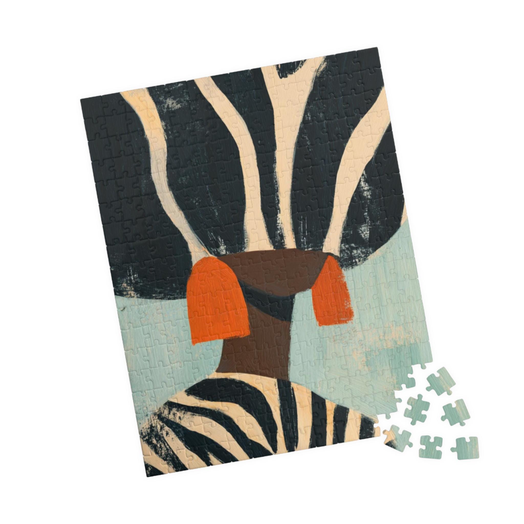 Black Art Puzzle Neutral Wall Art, Afrocentric Decor African American ...