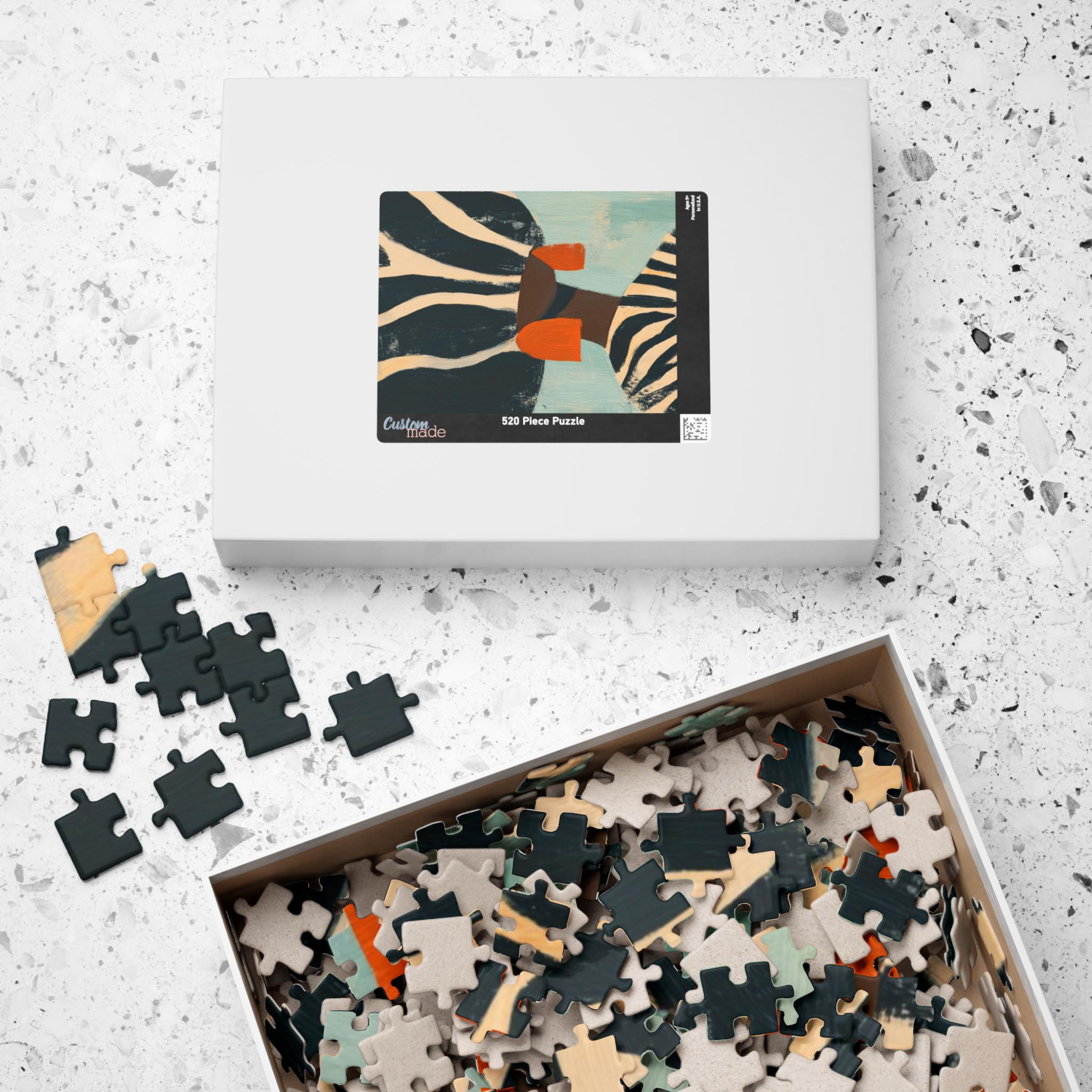 Black Art Puzzle Neutral Wall Art, Afrocentric Decor African American ...