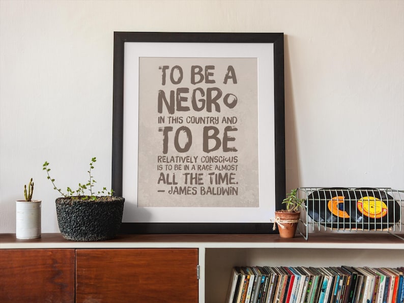 James Baldwin Quote Art Print: Afrocentric Home Decor (digital Download ...