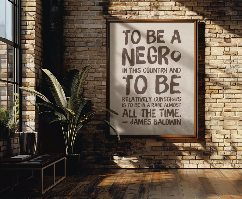 James Baldwin Quote Art Print: Afrocentric Home Decor (digital Download ...