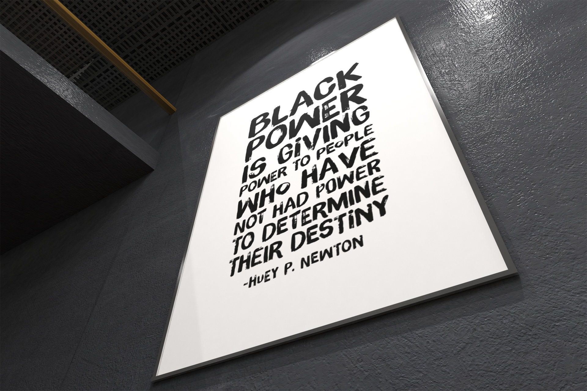 Huey P. Newton 'black Power' Quote Poster - Activism Wall Art - Etsy, image size:1920x1280