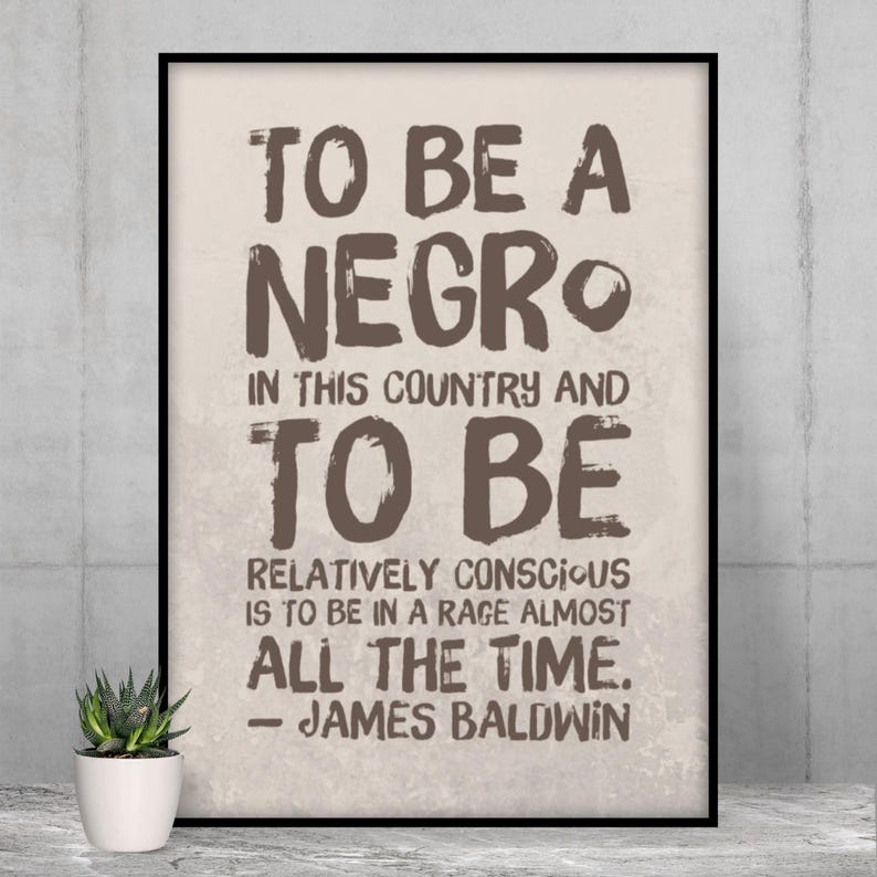 James Baldwin Quote Art Print: Afrocentric Home Decor (digital Download ...