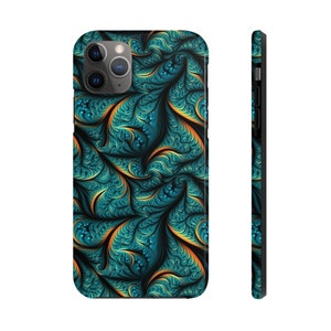 Fractal Design Tough Phone Case for iPhone, Trippy Psychedelic Cool Design