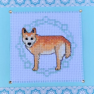 Dingo Cross Stitch Pattern Instant Download PDF Australian Animal
