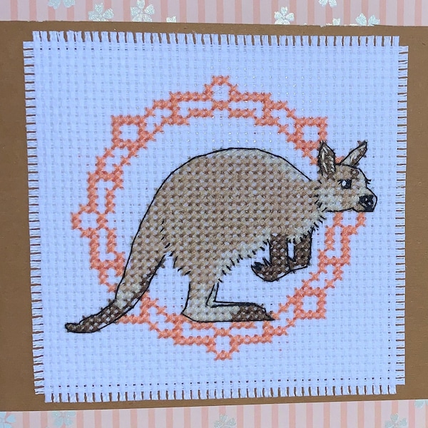 Kangaroo Cross Stitch Pattern Etsy