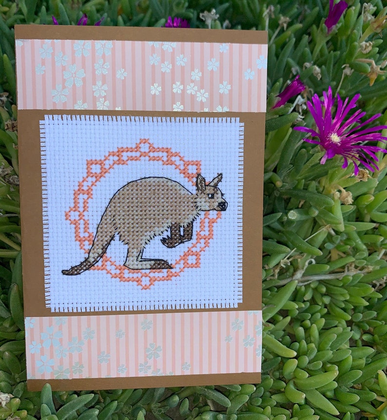 Kangaroo Cross Stitch Pattern Instant Download PDF Australian Animal Etsy