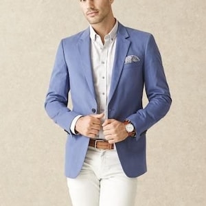 Sky blue coloured blazer for men | Jacket for men | Coat for men | Casual jacket | Boys blazer Grooms men jacket | Prom wear | Blazer men