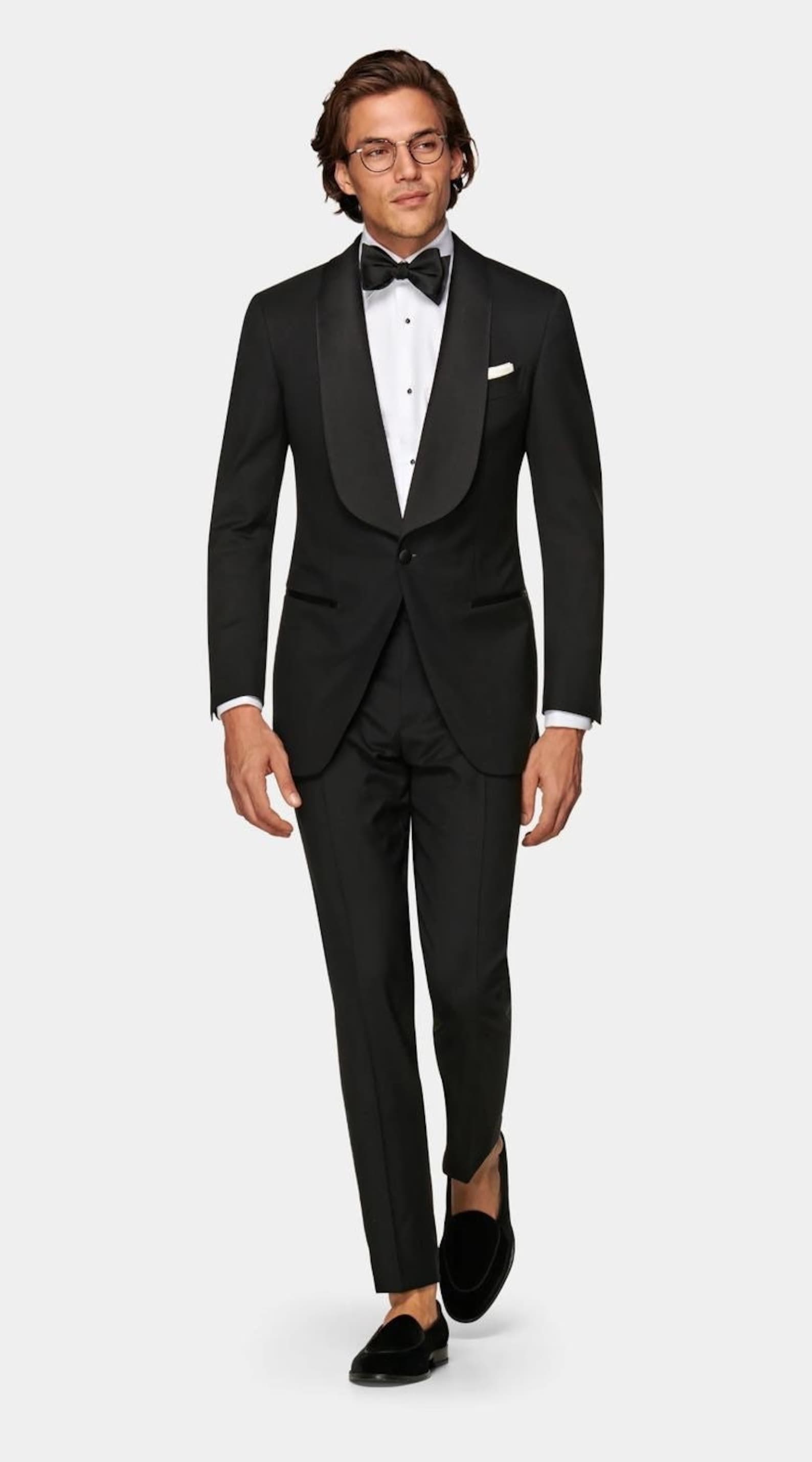 Black Two Pieces Suit Tuxedo for Men Suit for Groom - Etsy