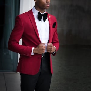 Red coloured blazer for men | Jacket for men | Coat for men | Casual jacket | Boys blazer Grooms men jacket | Prom wear Blazer