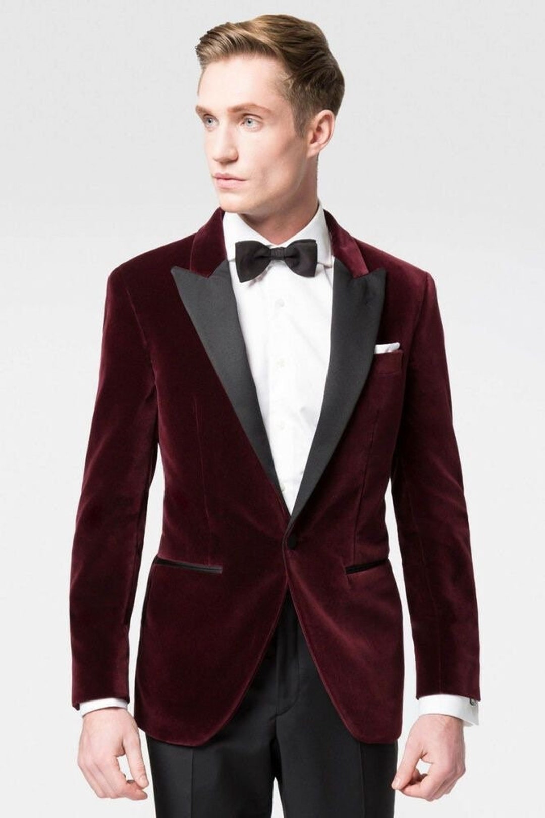 Maroon Coloured Velvet Blazer for Men | Jacket for Men | Velvet Jacket ...