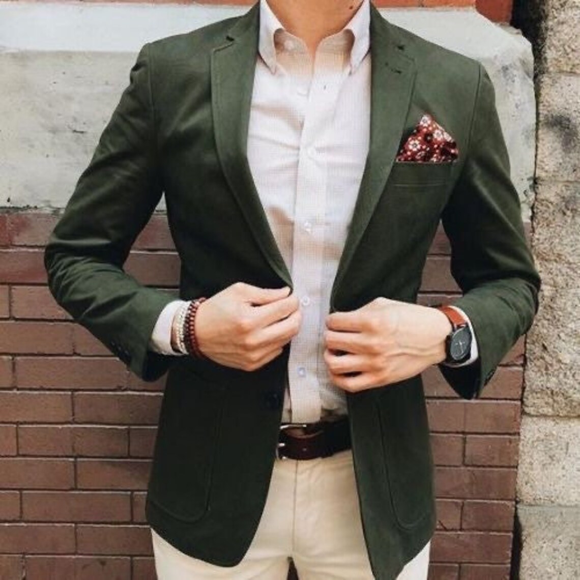 Olive Coloured Blazer for Men Jacket for Men coat for Men - Etsy