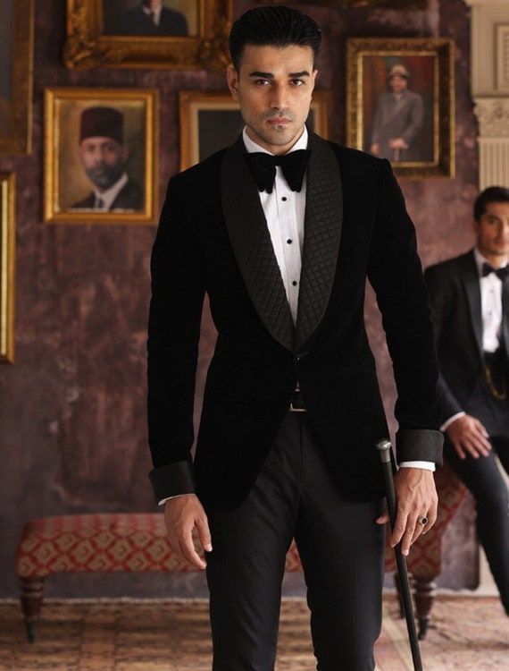 Black tuxedo suit blazer · Black · Dressy | Massimo Dutti