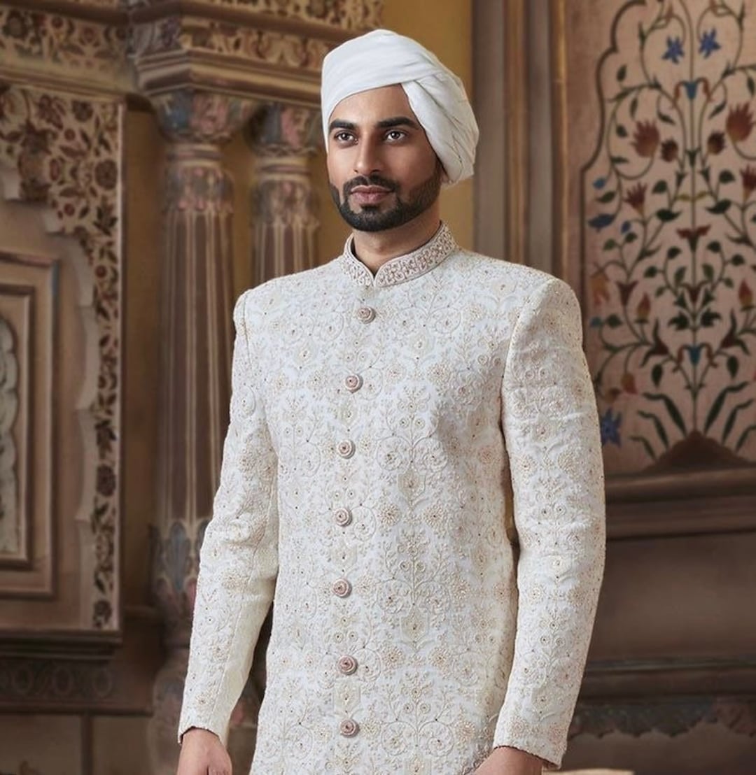 Ivory sherwani sale