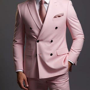 Pink double breasted blazer for men | Jacket for men | Coat for men | Casual jacket | Boys blazer | Grooms men jacket | Prom wear