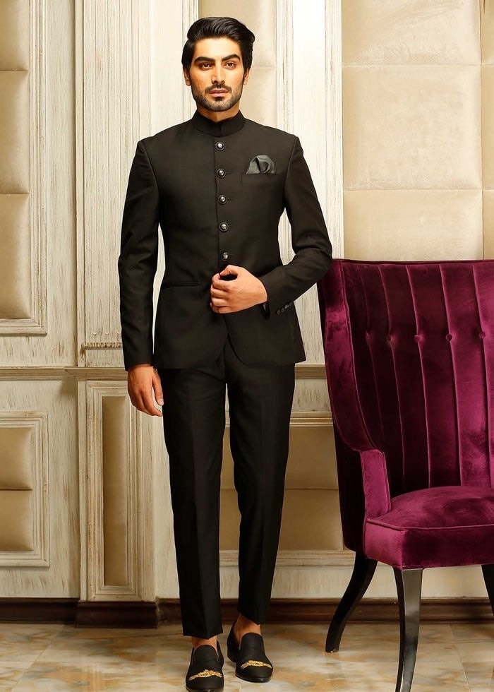 Buy OffWhite Traditional Embroidered Prince Suit