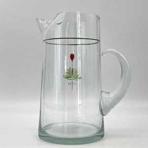 Clear Glass La Crosse 1912 Martini/Cocktail Pitcher