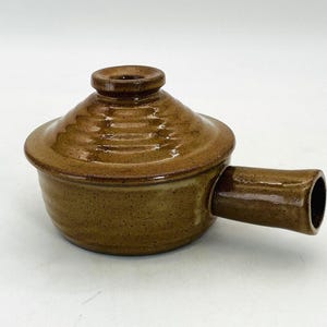 Vintage Stoneware Steamer Soup Bowl/Crock/Pottery Soup Pot