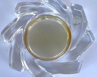 Vintage Cristal D'Arques Votive Holder, 24% Genuine Lead Crystal