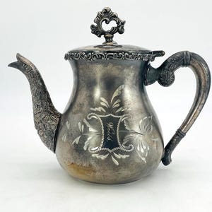Antique Quadruple Plate Teapot by Waltham Silver Co.