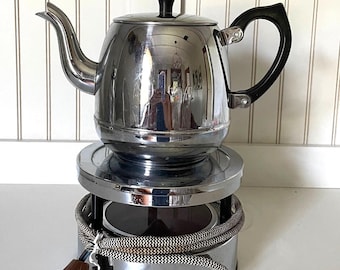 G. Breidemeijer Tea Pot with Electric Warming Plate - Hilversum, Holland