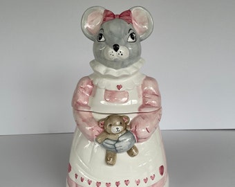 Melinda Mouse Cookie Jar/1990 House of Lloyd/Made in Taiwan