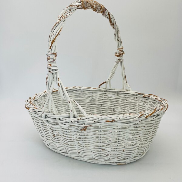 Wicker Easter Basket Etsy
