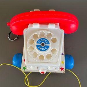 1961 Fisher Price Chatter Telephone/Mid Century Pull Toys image 2