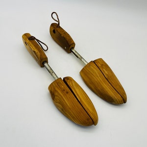 Vintage Solid Wood and Metal Shoe Stretchers/Shoe Form