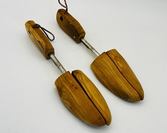 Vintage Solid Wood and Metal Shoe Stretchers/Shoe Form