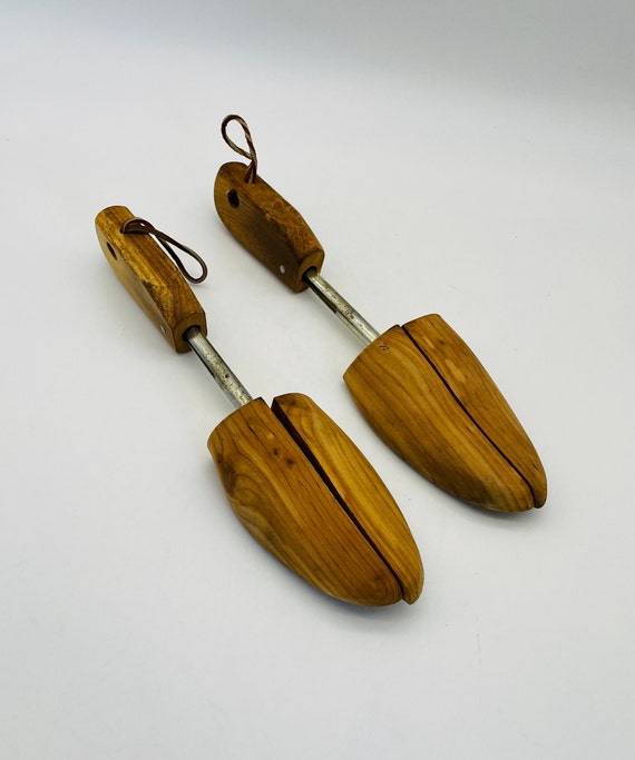 Vintage Solid Wood and Metal Shoe Stretchers shoe Form Etsy UK
