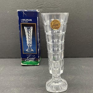 Cristal d&#39;Arques France Genuine Lead Crystal Soliflor/Bud Vase