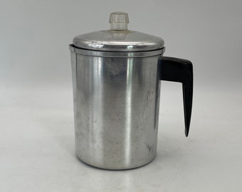 Percolador de aluminio para estufa, cafetera de 6 tazas