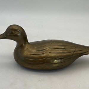 Große Entenfigur aus massivem Messing - Marco Polo Imports - Taiwan