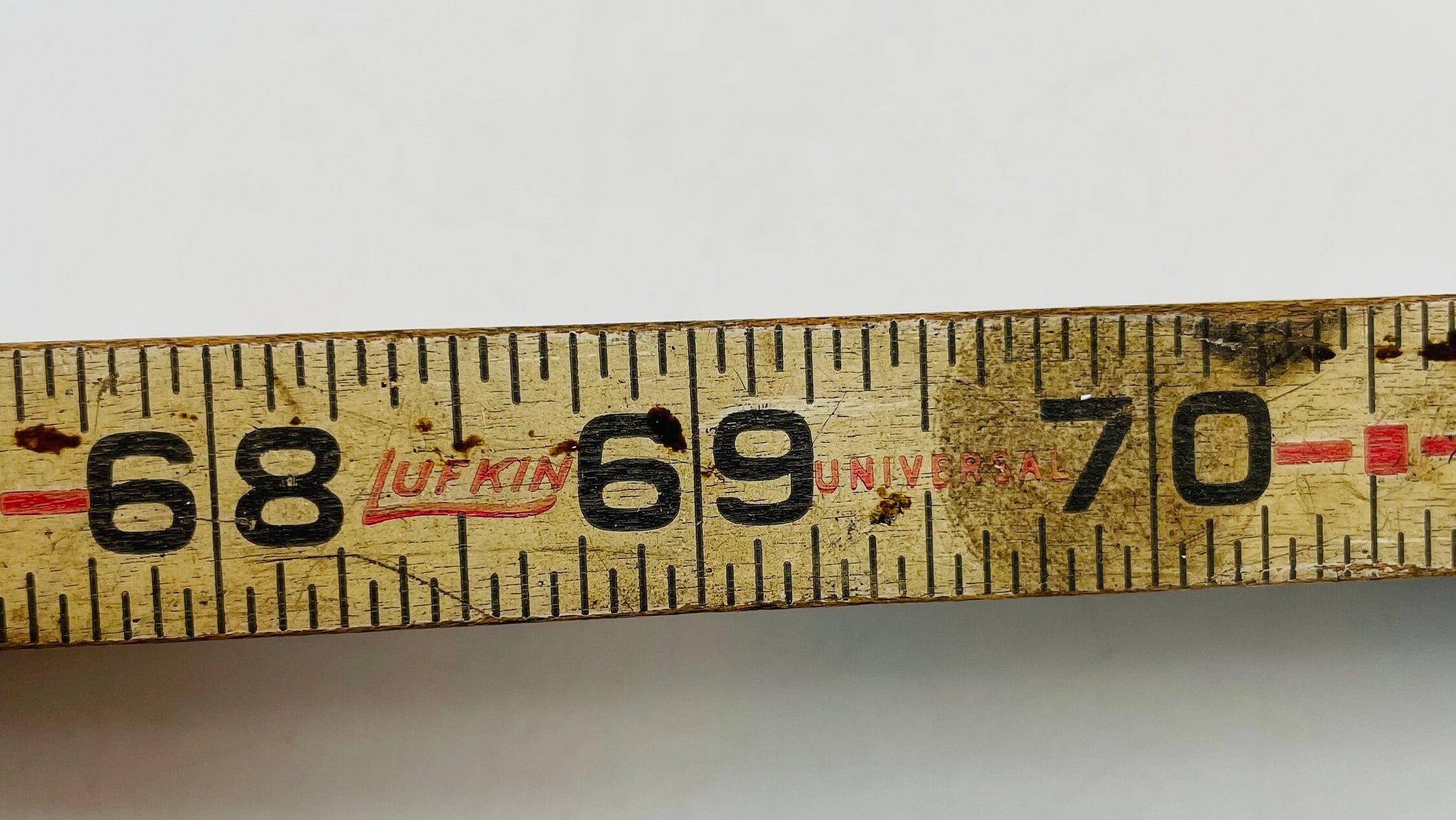 Lufkin Rigid 72 Inch Ruler Lufkin Vintage Wood and Brass Folding Ruler Measure/measures to 72 ...