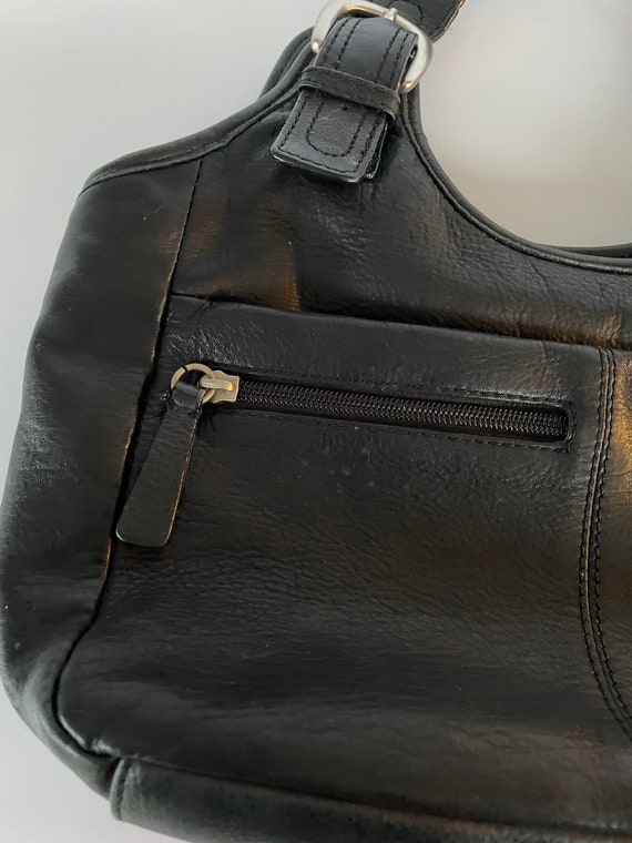 Vintage Rolfs Black Handbag with optional Shoulde… - image 2