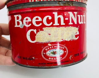 Midcentury Beech-Nut Coffee Tin