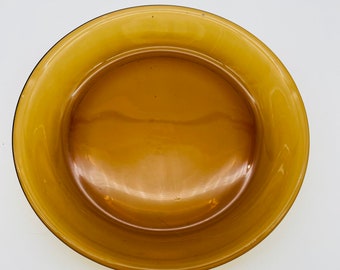 Fire King Anchor Hocking 9" Amber Pie Plate/Mid Century Bakeware