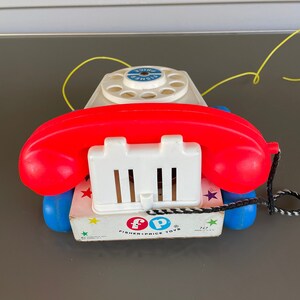 1961 Fisher Price Chatter Telephone/Mid Century Pull Toys image 3