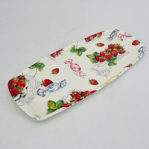 Vintage Mebel Italy Strawberry & Candy Melamine Serving Tray