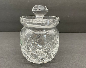 Galway Irish Crystal Jam/Jelly Jar - Over 24% Lead Crystal