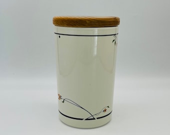 Gorham Ariana keramische bus met houten verzegeld deksel